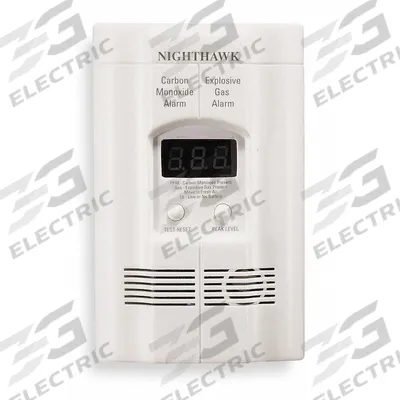 KIDDE Carbon Monoxide and Gas Alarm: Smoke, Removable Battery - Combination Carbon Monoxide & Gas Detectors