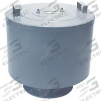 SOLBERG Filter Silencer: 8 in Flange Inlet Size, 1,800 cfm, 23 in Overall Ht, 22.5 in Outside Dia (MPN F-377P-800F). Key specifications — attr60071: F-377P-800F; attr60074: SOLBERG.