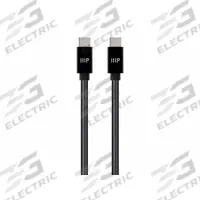 MONOPRICE USB Cable: Type C End 1, Type C End 2, Black, 6 ft Lg, 2.0 USB Specification, USB Cable (MPN 38917). Key specifications — End 1 Connection Type: Type C; Color: Black; Brand: MONOPRICE; Jacket Material: TPE; Product Type: USB Cable; End 2 Connection Type: Type C.