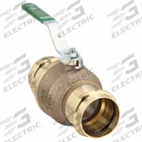 VIEGA PROPRESS Manual Two-Way Ball Valve: 2 in Size, Bronze, Straight, Press x Press, Two-Piece (MPN 79948). Key specifications — Brand: VIEGA PROPRESS; Handle: Locking Lever.