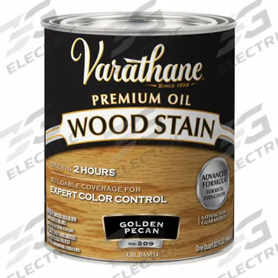 VARATHANE Wood Stain: Wood Stain, Interior, Oil, 1 qt Container Size, Wood, Satin - Wood Stains