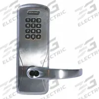 SCHLAGE ELECTRONICS Electronic Keyless Lock: Keypad, ADA Compliant, Chrome (MPN CO100CY70 KP SPA 626 BR). Key specifications — Product Type: Electronic Keyless Lock; Manufacturer Part Number: CO100CY70 KP SPA 626 BR; Access Method: Keypad; Key Override Options: Schlage 6 Pin Everest 29 S123 Keyway.