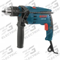 BOSCH Hammer Drill Kit: Corded, 1/2 in Chuck, 5/8 in Concrete Capacity, 3,000 RPM, 7 A Current (MPN 1191VSRK). Key specifications — attr1256227: Keyed; attr1256251: 120V AC; attr1256225: BOSCH.