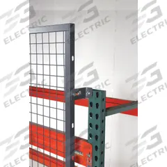 WIRECRAFTERS Aisle Guard Offset Mounting Clip: 4 in x 4 in x 2 in, 10 ga, Steel, Powder Coated, Gray (MPN BR4PK). Key specifications — Brand: WIRECRAFTERS; Material: Steel; Includes Hardware: Yes; Finish: Powder Coated; Color: Gray.
