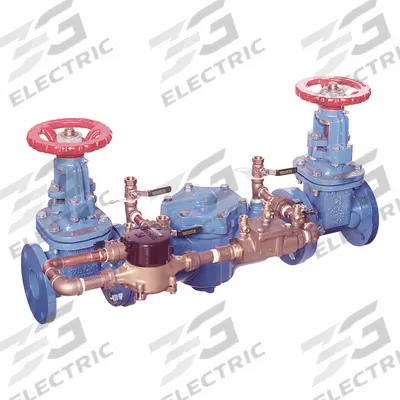 Watts Double Check Detector Assembly: For Water Media, Low Health Hazard, 33°F 110°F - Watts Double Check Backflow Preventer Detectors