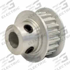 DAYTON Timing Pulley: Modified Curvilinear, Fixed, For GT Timing Belt Section, For 6 mm Belt Wd (MPN 18-3P06M6FA6). Key specifications — Brand: DAYTON; Finish: Clear Anodized; For Belt Series: Powerhouse®.