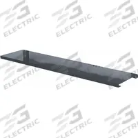HALLOWELL Lower Shelf: 48 in Overall Wd, 12 in Overall Dp, Black, Steel, Includes Mounting Hardware (MPN HWB-LS-48ME). Key specifications — Includes Mounting Hardware: Yes; Color: Black.
