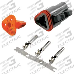 ECCO Deutsch Cable Conversion Kit: Deutsch Connector Conversion Kit, Gray, PCL-LED-VV (MPN WPPLUG1). Key specifications — Color: Gray; Brand: ECCO; Compatible with Manufacturer Model Number: PCL-LED-VV; Product Type: Deutsch Connector Conversion Kit.