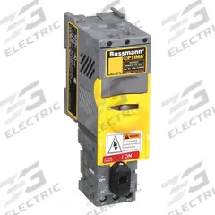 BUSSMANN Fuse Block: Finger-Safe with Disconnect, 3 Pole, 600 V AC, DIN Rail/Panel Mounting (MPN OPM-1038RSW). Key specifications — attr211166: BUSSMANN.