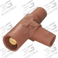 Tapping Tee: Female-Male-Female, Brown, 600V AC/600V DC, 400 A, Series 16 (MPN HBLTBN). Key specifications — Brand: HUBBELL; Gender Configuration: Female-Male-Female.