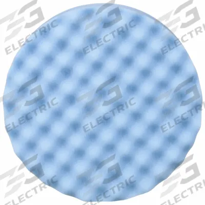 3M Polishing Pad w/Waffle Face: Pad, Hook-and-Loop, Foam, 8 in Outside Dia - Vehicle Polishing Pads