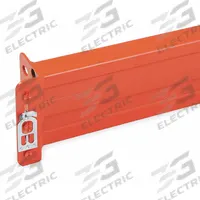 STEEL KING Beam: Step Beam, Teardrop, 96 in x 3 in x 4 in, Roll Formed, 5,080 lb Capacity, Orange (MPN SBRUM400096P). Key specifications — Brand: STEEL KING; Pallet Rack Connection Type: Teardrop; Color: Orange.