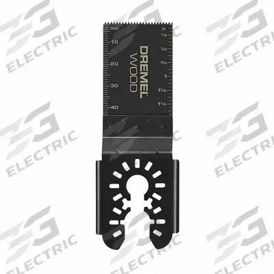 DREMEL Oscillating Tool Blade: 1 1/4 in Blade Wd, 3 in Overall Lg, Flush Cutting - Starlock Mounted Blades