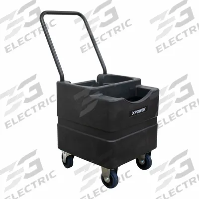 XPOWER Reservoir Tank: Polyethylene, 11.8 gal Tank Capacity - Water Reservoirs for Misting Fans