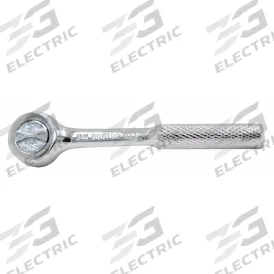 SK PROFESSIONAL TOOLS Hand Ratchet: Round, Reversible, 4 1/2 in Overall Lg, Chrome - Standard-Head Ratchets