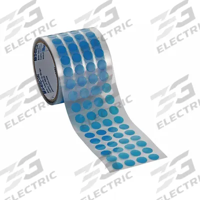 CAPLUGS Film Tape: 5/8 in Wd, 72 yd Lg, Disc, 1/8 in Dia, 2 mil Thick, Polyester Film - High-Temperature Film Masking Tape Discs