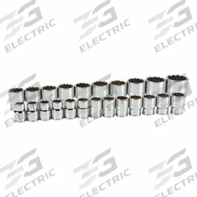 TEKTON Socket Set: 3/4 in Drive, 23 Piece, 12-Point, Metric - SAE & Metric Socket Sets