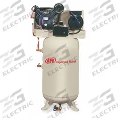 INGERSOLL RAND Electric Air Compressor: 5 hp, 2 Stage, Vertical, 80 gal, 16.8 cfm, 175 psi, 240V AC (MPN 2475N5-P-230-1). Key specifications — attr48430: INGERSOLL RAND; attr48445: 60 Hz; attr48448: Pressure Safety Valve; attr48450: 240V AC; attr48474: Single; attr48487: Vertical.