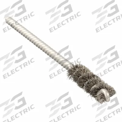 APPROVED VENDOR Round Tube Brush: Single Stem, Stainless Steel, 1/4 in Dia - Blind Hole-Cleaning Brushes for Stainless Steel