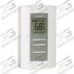 HONEYWELL VAV Thermostat: Heat and Cool, Auto and Manual, Heat-Cool-Off, Vertical, Rectangle, 24V AC (MPN TB7980A1006/U). Key specifications — Application: Heat and Cool; Voltage: 24V AC; Terminal Designations: Open Closed; System Settings: Heat-Cool-Off; Temperature Control Range: 50° to 95°F; Changeover Type: Automatic and Manual; Shape: Rectangle; Brand: HONEYWELL.