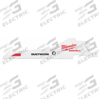 MILWAUKEE Reciprocating Saw Blade: 30 Teeth per Inch, 3 1/4 in Blade Lg, 0.04 in Blade Thick, 5 PK (MPN 48-00-1630). Key specifications — attr1109198: 30; attr1109200: Rigid for Straight Cuts; attr1109201: Tapered; attr1109209: MILWAUKEE.