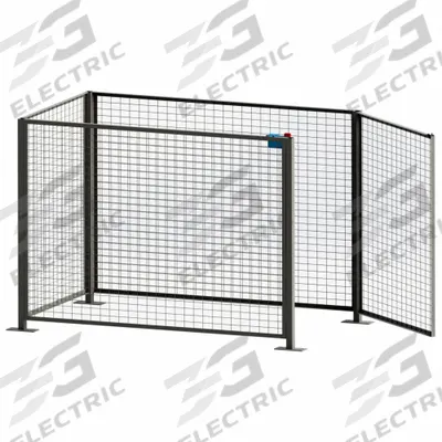MORSE Drum Safety Enclosure Kit: 52 in x 88 in x 63.25 in, 4 ft Door Opening Wd - Drum Roller Mixer Safety Enclosures