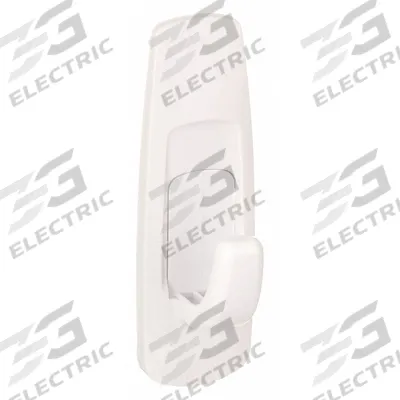 COMMAND Hook: 5 lb Wt Capacity, 1 Points per Hook, White, 4 in Overall Ht - Adhesive-Backed Utility Hooks
