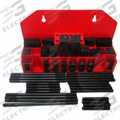 JET Machine Clamping Kit: For 1/2 in T-Slot, 3/8"-16 Stud, 58 Pc (MPN CK-38). Key specifications — Brand: JET; Includes Studs: (4) 3 in.