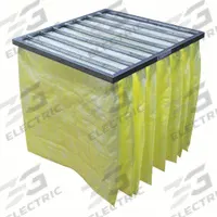 GRAINGER Pocket Air Filter: 24 in x 24 in x 22 in, MERV 15, Yellow, Synthetic, 8 Pockets (MPN 911TC8). Key specifications — Display Sell UOM: EA; Brand: GRAINGER; Media Material: Synthetic; Performance Rating: MERV 15.