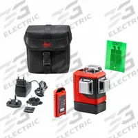 LEICA LINO Self-Leveling Laser: 0 Lines and 0 Dots, Green Beam, 2 Planes, Horizontal/Vertical (MPN L6Gs-1). Key specifications — attr935979: AA; attr934757: LEICA LINO; attr936112: ±0.3 mm/m (Horizontal); attr936114: Electronic Self-Leveling; attr935981: Charger.
