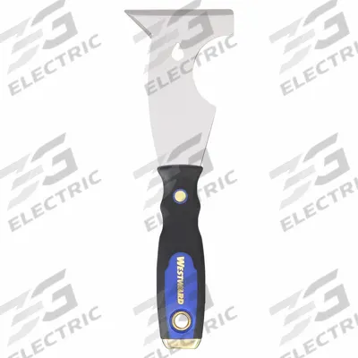 WESTWARD Painters Tool: Carbon Steel, 3 in Blade Wd, 4 1/4 in Blade Lg - Standard Painter's Multi-Tools
