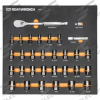 GEARWRENCH: 31 Piece, Lobular Fluted, SAE, 1/4/7mm - 3/4"/19mm (MPN 86525). Key specifications — attr1204638: Drive Tools Included; attr1227399: Bolt Biter; attr1204637: Lobular Fluted; attr1204650: 1/4/7mm - 3/4"/19mm; attr1204658: No; attr1204673: Socket Bits Not Included; attr1204681: Wrenches Not Included; attr1204688: GEARWRENCH.