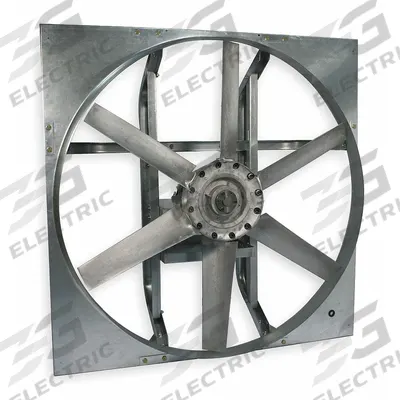 Dayton Exhaust Fan: 42 in Blade - Belt-Drive Panel Exhaust Fans without Drive Package
