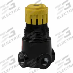 PARKER Regulator: Zinc, 1/4 in NPT, 15 scfm, 1 psig to 15 psig, 300 psig Max Op Pressure, Knob (MPN 14R112FC). Key specifications — attr111664: No; attr111400: 14; attr111627: PARKER.