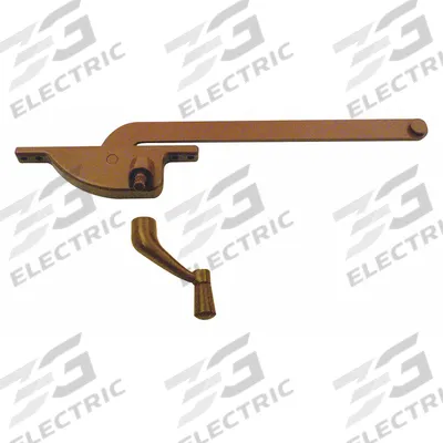 PRIME-LINE Window Operator: Crank, Handle Included, Left-Hand, Frame, Brown - Awning & Casement Window Operators & Handles