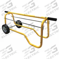 APPROVED VENDOR Wire-Spool Dispensing Cart: 120 lb Load Capacity, Yellow, 2 Spindles (MPN 1TCY5). Key specifications — Color: Yellow; Brand: APPROVED VENDOR; Caster/Wheel Configuration: (2) Axle-Mounted.