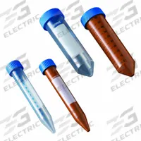 APPROVED VENDOR Centrifuge Tube: Centrifuge Tube, Polypropylene, Conical, Amber, 29.2 mm Body Dia (MPN P10408). Key specifications — Brand: APPROVED VENDOR; Graduated: Yes; Closure Color: Blue; Includes: Leak-Proof Screw Caps; Includes Closure: Yes; Body Color: Amber; Bottom Shape: Conical; Body Material: Polypropylene.