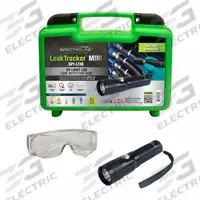 SPECTROLINE Leak Detection Lamp (MPN SPI-LTM). Key specifications — Includes: UV Absorbing Glasses; Brand: SPECTROLINE; Battery Type: AAA; Light Type: UV LED; Product Type: Leak Detection Lamp; Includes Batteries: Yes.