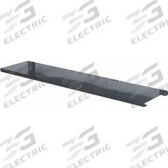 HALLOWELL Lower Shelf: 72 in Overall Wd, 12 in Overall Dp, Black, Steel, Includes Mounting Hardware (MPN HWB-LS-72ME). Key specifications — Includes Mounting Hardware: Yes; Color: Black.