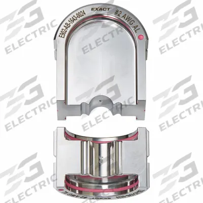 MILWAUKEE Upper and Lower Crimping Die: 2 AWG, U Style Dies, For Use With 2779-22 - Milwaukee Replacement Crimping Dies