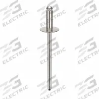 Blind Rivet,1.665" L,0.122" dia,PK500: Inch, 1 43/64 in Overall Lg, 3/8 in Body Lg, Open End, 500 PK (MPN AD44BSLF201). Key specifications — Brand: POP AVDEL.
