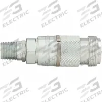 HANSEN Quick Connect Hose Coupling: 1/2 in Body Size, 1/2 in Hose Fitting Size, 1/2" -14 Thread Size (MPN 23204014). Key specifications — Brand: HANSEN; Thread Size: 1/2" -14; Coupling Locking Type: Safety Vent; Hose Fitting Gender: Male.