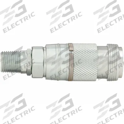 HANSEN Quick Connect Hose Coupling: 1/2 in Body Size, 1/2 in Hose Fitting Size - Industrial Interchange Steel Quick-Connect Air Coupling Bodies