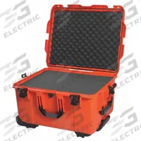 NANUK CASES Protective Case: 17 in x 22 in x 12 7/8 in Inside, Pick and Pluck, Orange, 2 Wheels (MPN 960S-010OR-0A0). Key specifications — Handle Style: Folding; Brand: NANUK CASES.