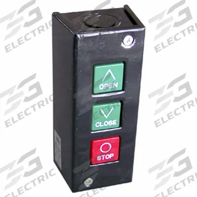 AMERICAN GARAGE DOOR Control Station: Open-Close-Stop, Momentary Contacts - Push Button Garage Door Control Stations