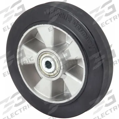 APPROVED VENDOR Caster Wheel: 7 7/8 in Wheel Dia., 2 in Wheel Wd, Rubber, 1,100 lb Load Rating - Rubber Tread on Aluminum Core Wheels