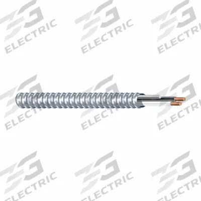 SOUTHWIRE Metal Clad Cable: 12 AWG, 4 Conductors, Copper, 250 ft, Aluminum, Std - Standard Metal-Clad Cables