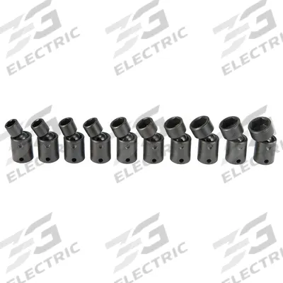 PROTO Impact Socket Set: 3/8 in Drive Size, 10 Pieces, 8 mm to 18 mm Socket Size Range - Metric Flex Impact Socket Sets