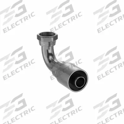 Parker Hydraulic Crimp Fitting: Steel x Steel, 90° Elbow, -20 For Hose Dash Size - Parker Crimp Hydraulic Hose Fittings with ORS Connection