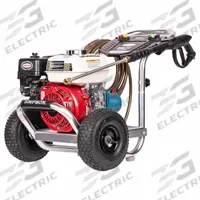 SIMPSON Gas-Powered Pressure Washer: Medium Duty, Cart, 3,400 psi, 2.5 gpm, Honda Engine (MPN 60735). Key specifications — attr1034381: Honda; attr1037666: SIMPSON.